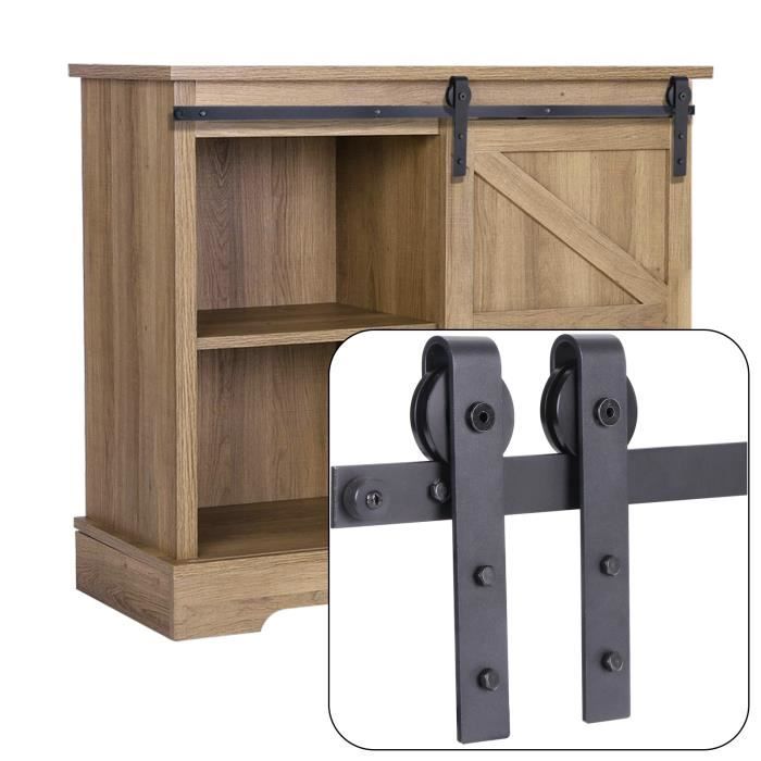 Armoire de type J, armoire latérale, porte coulissante, accessoires de rail de suspension Porte