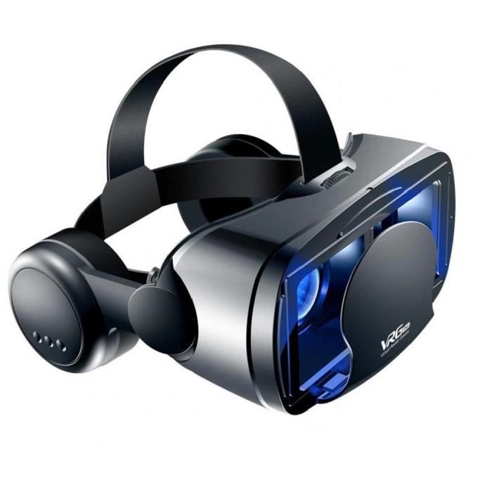 Casque 3D VR, boîte de réalité virtuelle 3D VR lunettes pour films et jeux 3D, compatible avec les téléphones 5 à 7 pouces iPhone An