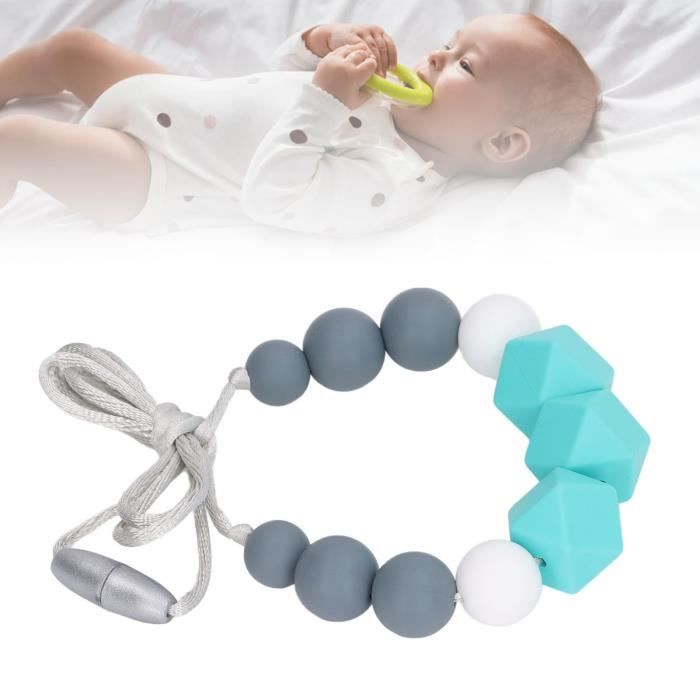 Collier à Mâcher Sensoriel - 2 Pièces En Silicone Alimentaire Pour Enfants Et Adultes