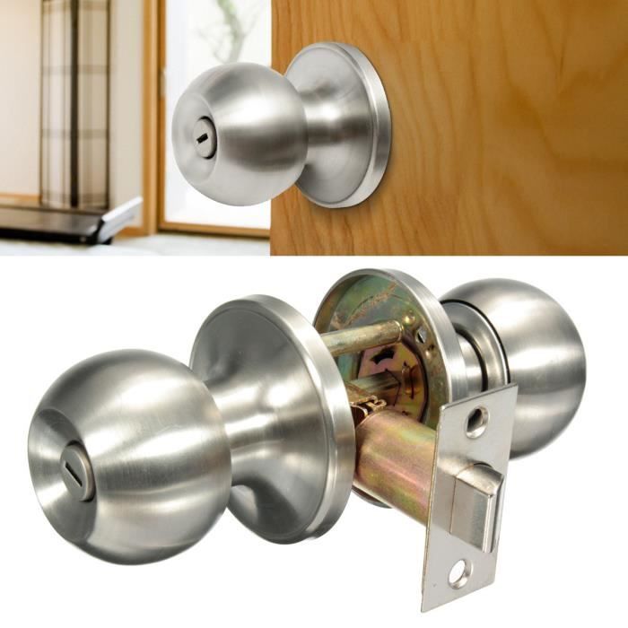 Serrure De Porte Avec Poignee Et Barillet Achat Vente Pas Cher