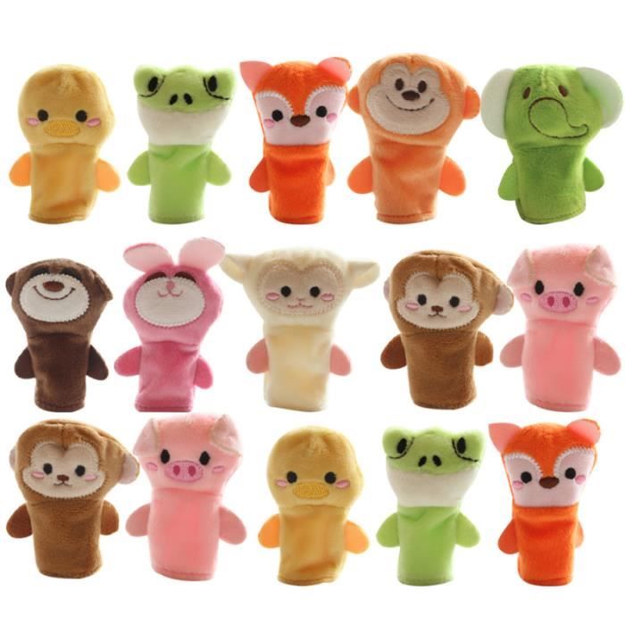 Liwein Lot de 5 marionnettes à doigts mignons, accessoires pour bébé, gants de jeu, petits animaux, marionnettes à doigts pour l'histoire, l'heure, l'anniversaire d'enfant, les invités Liwein Lot de 5 marionnettes à doigts mignons, accessoires pour bébé, gants de jeu, petits animaux, marionnettes à doigts pour l'histoire, l'heure, l'anniversaire d'enfant, les invités