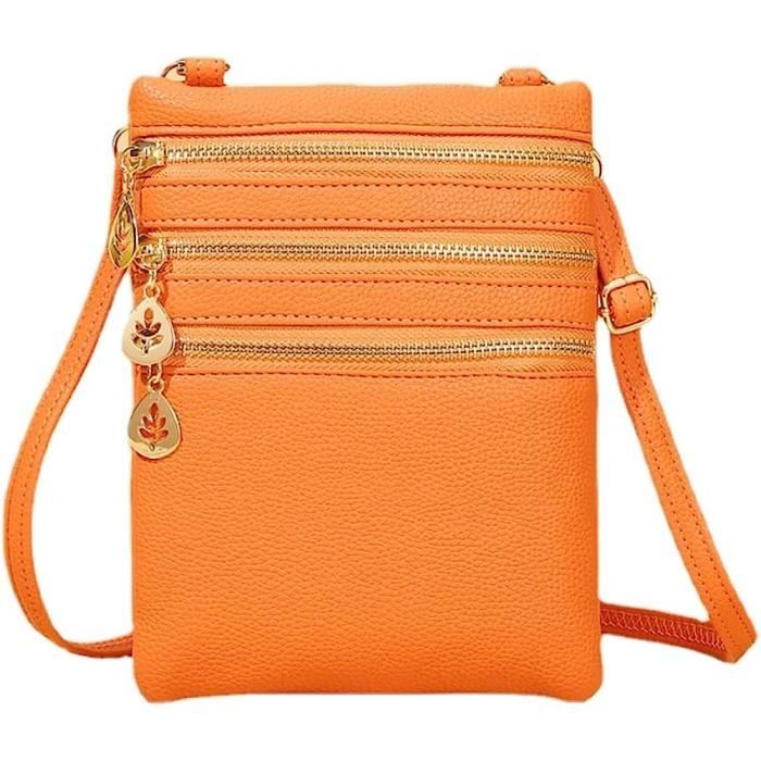 Pochette outlet femme orange