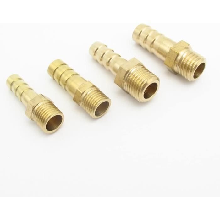 Raccord Adaptateur Tuyau 6mm 1/4" Vers M8x1 Mâle - Universel, Marque Uxcell