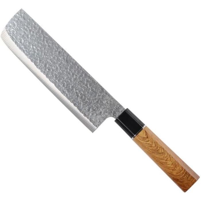 Couteaux De Chef - Couteau Boucher Professionnel Cuisine Japonais 6.5 Inch  À Viande Hache Acier - Cdiscount Maison