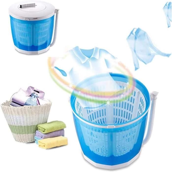 Mini Machine à Laver Portable Wrneaoch 2,8L Pliable - Camping Électrique Avec Stérilisation Lumière Bleue - Idéale Sous-Vêtements Chaussettes
