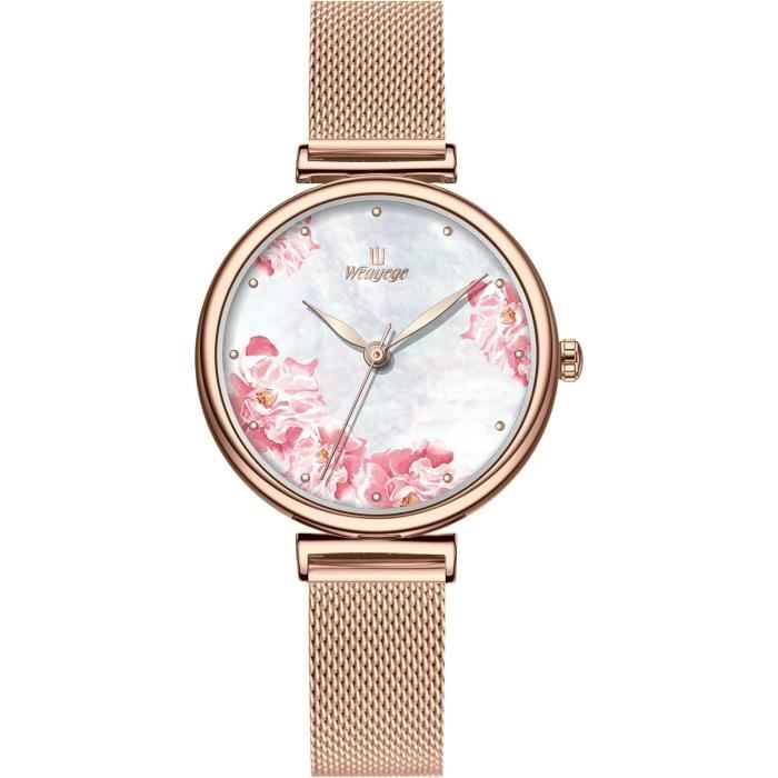 Montre fleur hotsell femme