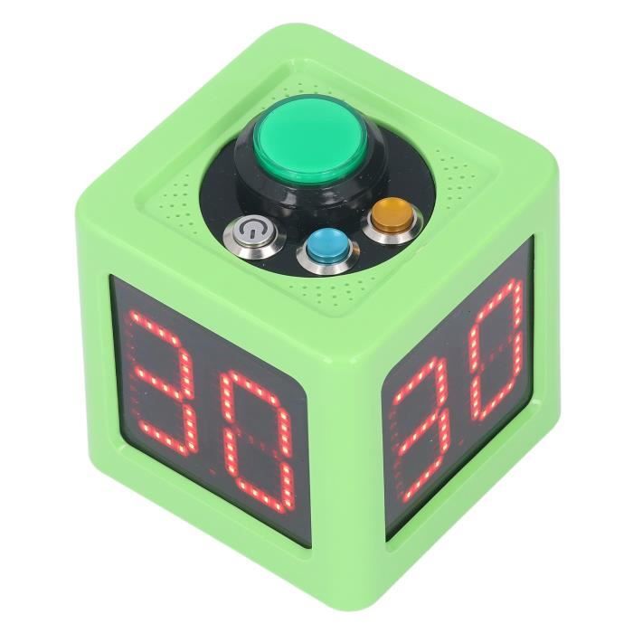 VBESTLIFE secondes de minuterie de cube Cube Timer 1.4in 4 Sided Digital Shot Countdown