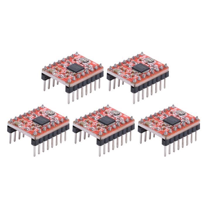 Pilote De Moteur Pas à Pas A4988 - Module De Contrôle Micro-pas Pour Imprimante 3D, CNC, Robotique (avec Dissipateur Thermique) - 3
