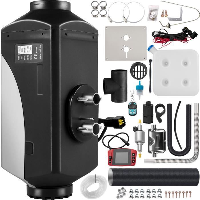 Chauffage Diesel 12V 5KW SHAVINGFUN - Avec Télécommande, LCD, Pour Camping-Car, Camion, Bateau