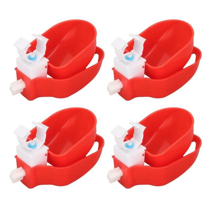 Abreuvoir 1 Litre Pour Poulet Avec Tasse Et Fixation - Abreuvoir Automatique Pratique Pour Basse-Cour