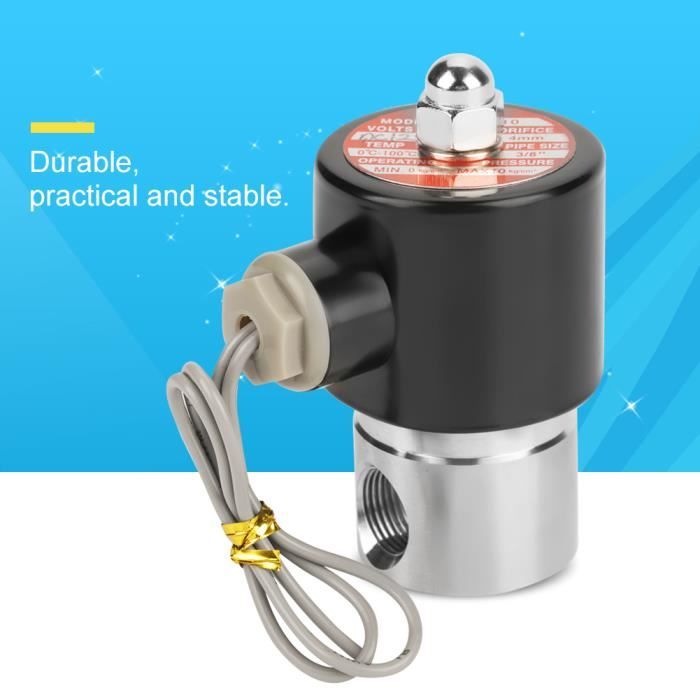 Électrovanne Eau 12V - DN20 G3/4 - Normalement Fermée - Plastique/laiton - Pour Irrigation