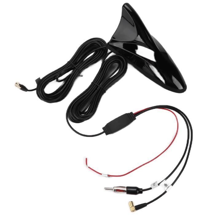 Antenne De Toit Voiture Style Aileron Requin - Compatible Opel Astra, Zafira, Vectra, Etc. - Noir - 6