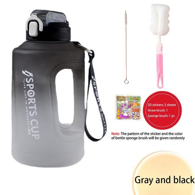 Anseom 2 Pièces Sac Porte Bouteille D'Eau 1500ml - Néoprène Avec Bandoulière Réglable Noir+Bleu