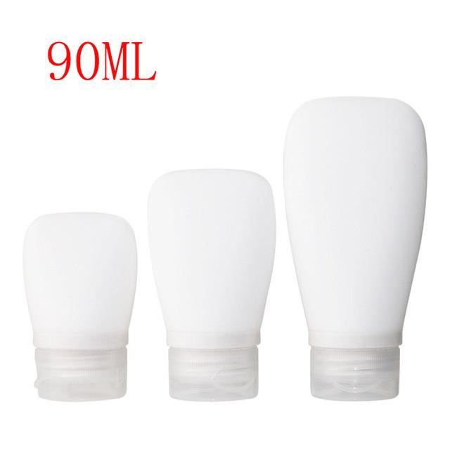 Lot De 4 Bouteilles De Voyage Souples En Silicone 100 Ml - Compressibles Et Anti-fuite - Marque SODIAL
