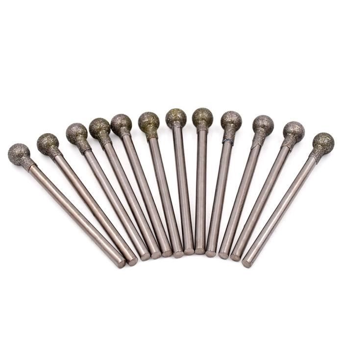 BOULE RONDE REVÊTU Perceuse Circulaire Tête Monté Points Haut Dureté