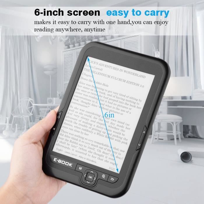 RUR Portable E-paper E-ink 6 pouces E-reader E-book Reader Paperwhite ...