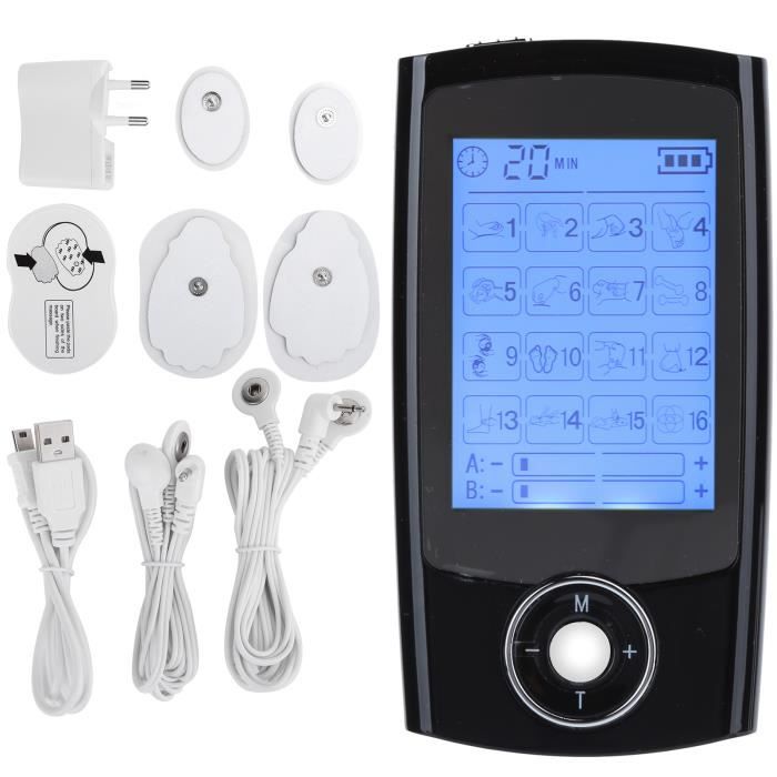 Stimulateur Musculaire EMS/TENS - 24 Modes Pour Soulager Les Tensions, Massage, Neuf