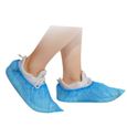 Couvre-chaussures de nettoyage de tapis imperméable extérieur épais en plastique jetable 100PC g705-1