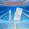Bandelettes de test de sel pour piscine - Fournitures de test d'eau de mesure précises-1