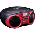Radio-CD FM Lenco SCD-501 rouge, noir-1