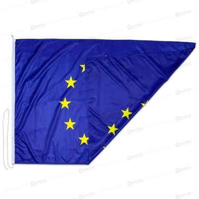 Drapeau France 150x100 Cm En Tissu Nautique Coupe-vent 115g/m² – Double Couture, Lavable, Avec Cordon