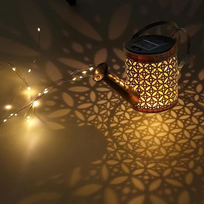 Lampe Solaire D'extérieur En Forme D'arrosoir Avec Guirlande - Déco Vintage étanche IP65 Pour Jardin, Terrasse, Allée - 11