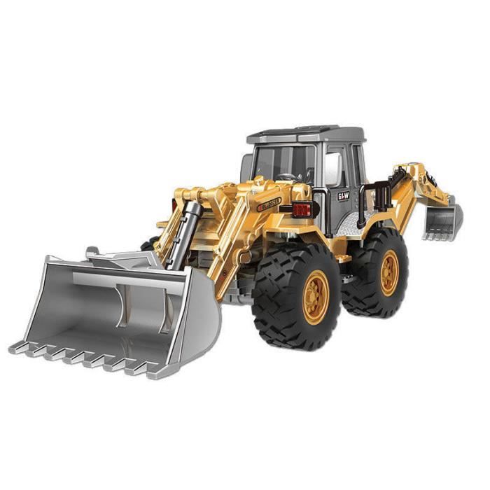 Rc bulldozer - Camion pelleteuse télécommandé pour garçon, 2.4G, véhicule d'ingénierie, tracteur