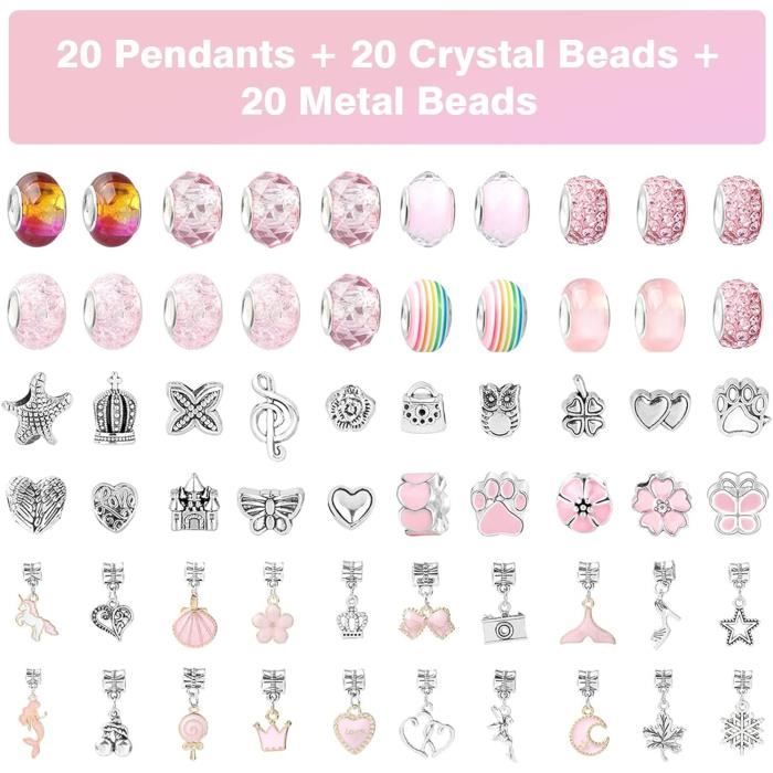 31 Pendentifs Charms Rouges EIHI - Breloques DIY Pour Bijoux, Bracelets, Porte-Clés