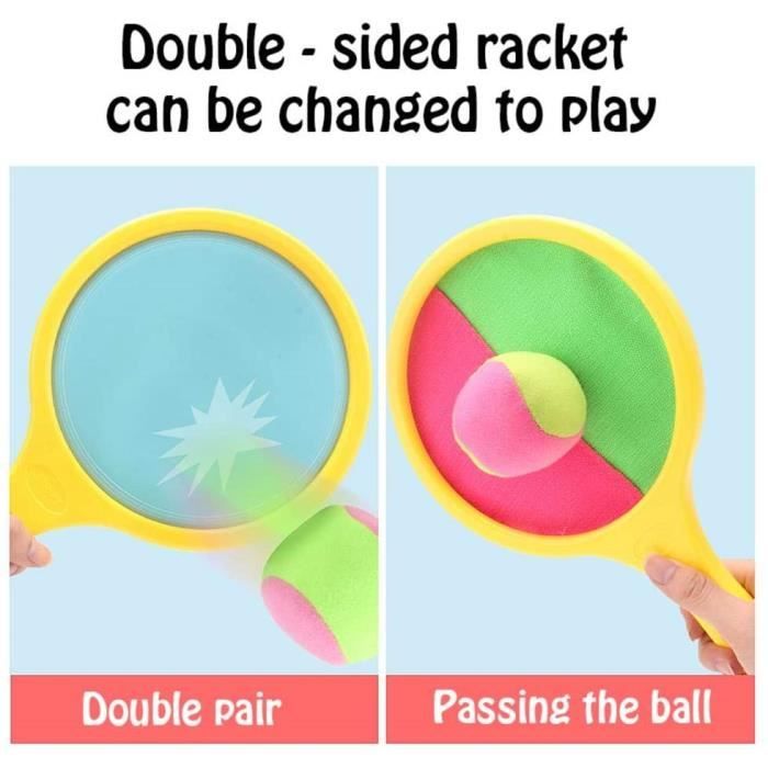 Jeu de lancer et d'attraper de balles en plastique pour les sports de plein air, jeu de lancer et d'attraper de balles, outils de jeu pour enfants, jeux de jardin