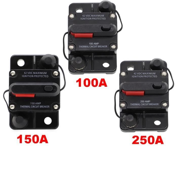 Disjoncteur DC 12V 100A - Interrupteur De Sécurité Pour Voiture, Bateau, Audio - Protection Circuit