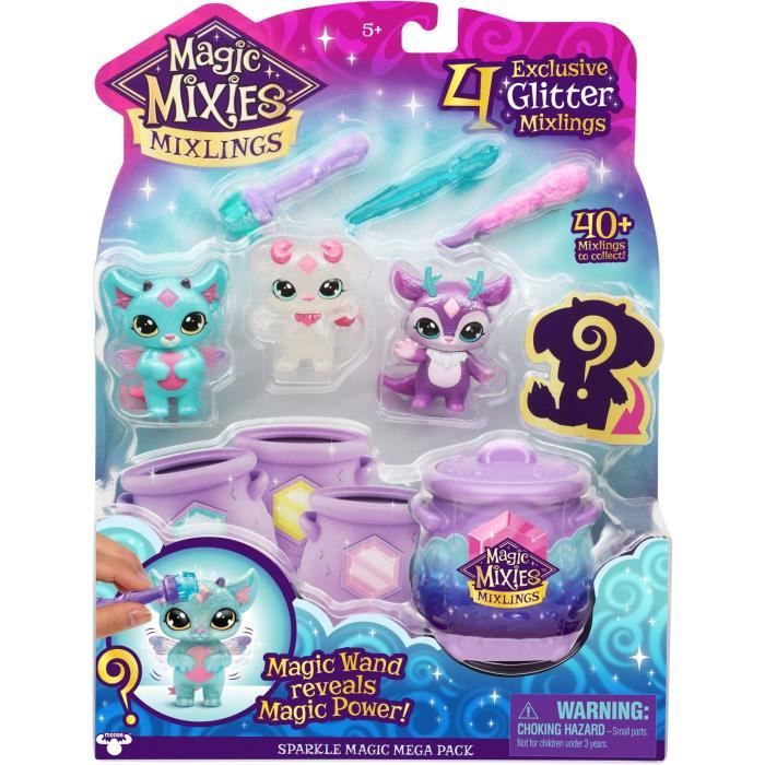 MAGIC MIXIES – Duo Mixlings Chaudron – 2 Figurines Dont 1 Rare – Collection Bois De Cristal – Dès 3 Ans