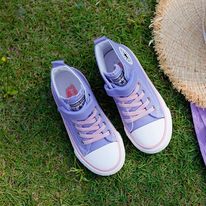 Baskets En Toile Kawaii Pour Enfants - Chaussures Légères Avec Scratch, Tailles 24 à 35 EU