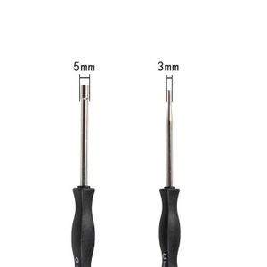 Kit De 3 Outils De Réglage De Carburateur - Double D, Cannelé 21T - Pour Tronçonneuse, Tondeuse, Moteur 2 Temps