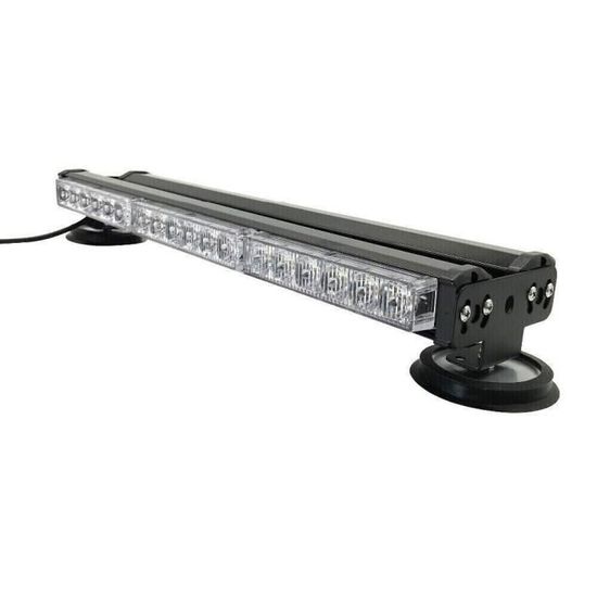 Barre LED Stroboscopique Orange - 60 Cm, 12-24V, Magnétique - Pour Sécurité Véhicule, Neuf