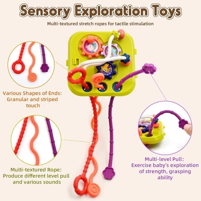 Tactile Puzzle Montessori Idée Cadeau Enfant de 1 à 4 ans