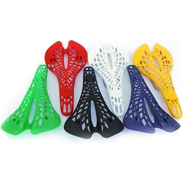 Selle VTT en plastique d ingenierie avec motif toile d araignee Rouge Coussin de siege creux pour velo Cdiscount Sport