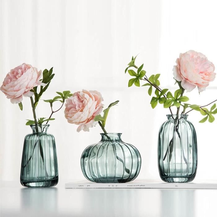 Petit Vase En Verre Plein Violet - Occasion - Fabriqué En France