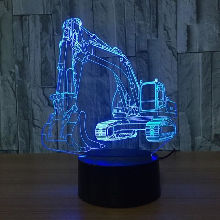 Lampe 3D DEL Pelle Mécanique – Legends Of Pixel