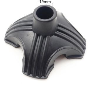 4 Embouts Caoutchouc Pour Canne, Coussinets De Pied, 2,7x3cm, Noir