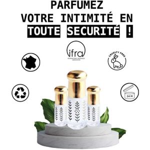 Musc Intime Blanc & Rouge Parfumé - 3 Ml En Tige - Facile à Utiliser Et Réutilisable