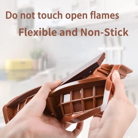 Moules à Chocolat Silicone 2 Pièces - 6 Cavités Carrées Pour Bonbons/gelées YXHZVON