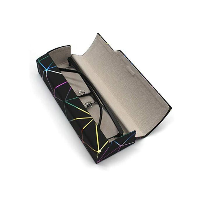 Étui à Lunettes Rigide En Cuir Synthétique - Grand Format 17x7x5cm - Avec Chiffon De Nettoyage - Protection Renforcée
