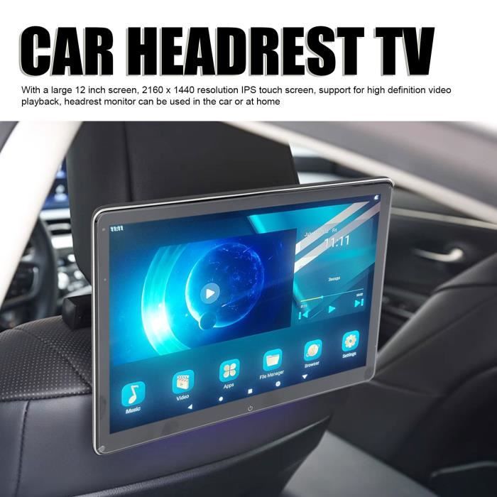 Support De Tablette Voiture Universel 7-11" - Fixation à L'appui-tête 360° - Neuf