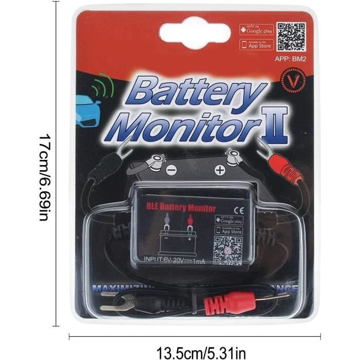 Moniteur de Batterie 12v Testeur de Batterie de Voiture BM2 BlueTooth 4.0  12V Testeur de Charge de Batterie Automobile 12 Van [234] - Cdiscount  Bricolage