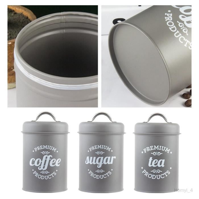 Boîtes à café hermétiques 1 kg de grains de café - 2800 ml - En acier  inoxydable avec suivi de la date - Pelle doseuse de 30 [245] - Cdiscount Au  quotidien