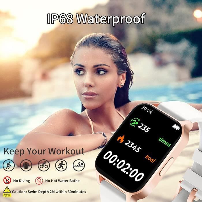 Montre Connect e Smartwatch 1 65 Temp rature Corporelle avec