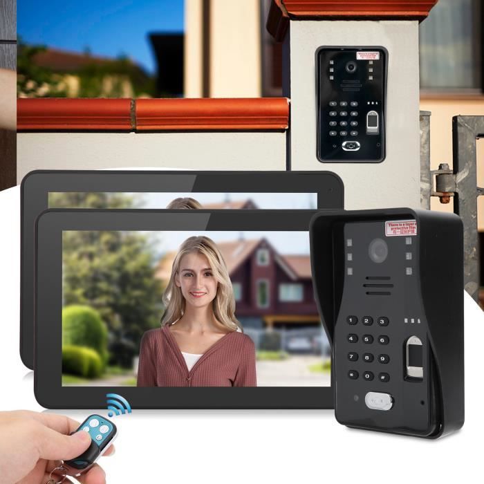 Interphone Vidéo Intelligent PNI SafeHome PT720MW – 2 Moniteurs, Wi-Fi, Connecté