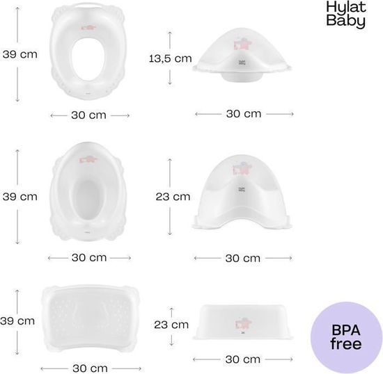 Baignoire Bébé Hylat Baby Avec Siège De Bain - Sécurité TÜV - Amovible Et Anti-dérapante - 0-12 Mois