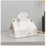 Blanc Style Nordique Marbre Motif Boite A Mouchoirs En Cuir Pu