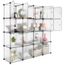 Langria 16 Cube Penderie Armoire Storage Modulable Plastique